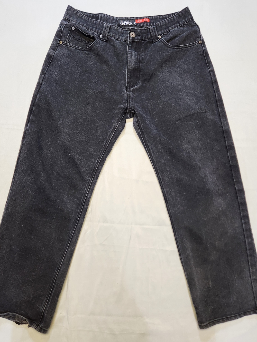Kayden K Los Angeles Jeans Mens Size 36x32 Loose Fit Denim Streetwear Distressed